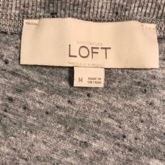 LOFT Gray Knit Top  - Picture 4 of 5